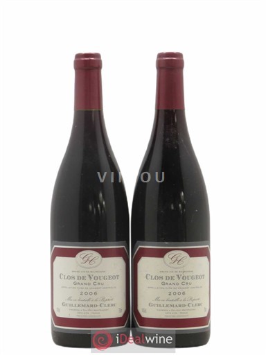 Burgundy Clos-de-Vougeot Grand Cru Clerc Guillemart 2006