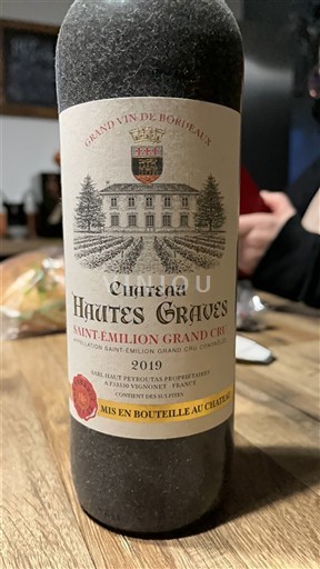 Bordoja Saint-Émilion Grand Cru Grand Cru Château Hautes Graves 2019