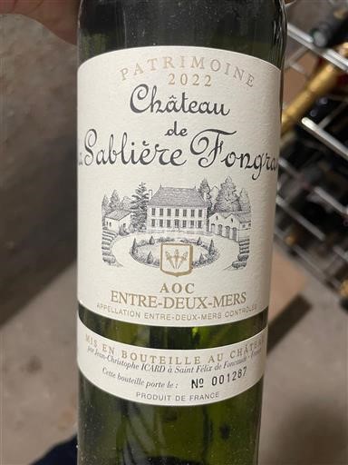 Burdeos Entre dos mares Château La Sablière Fongrave Patrimoine 2022