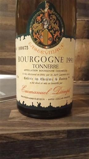Bourgogne Bourgogne Tonnerre Emmanuel Dampt Tastevinage 1991