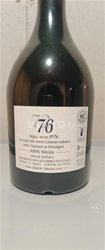 Bordeaux Not Specified Lalande-Labatut 1976 2020