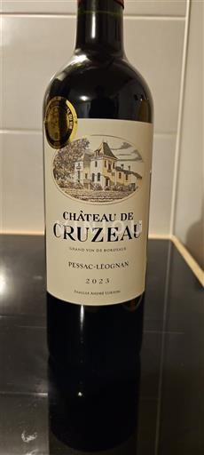 Bordeaux Pessac-Léognan Château Cruzeau 2023