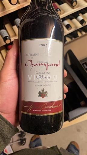 Vaud Ni doloceno Domaine Champanel Pinot Noir Grand Cru Morges 2002