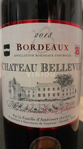 Bordeaux Château Bellevue 2018