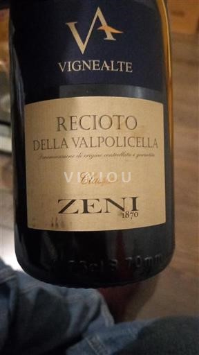 Veneto Recioto della Valpolicella Zeni Vignealte Classico 2010