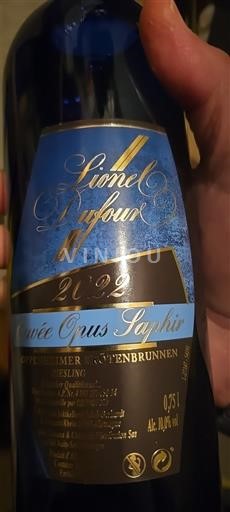 Rheinhessen Määrittelemätön Lionel Brugnon Opus Saphir 2022