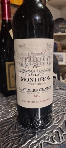 Bordeaux Saint-Émilion Grand Cru Grand Cru Château Monturon Terre Rouge 2019