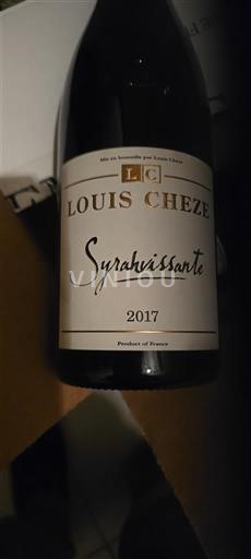 Alpit ja Rhônen maat Rhodanien rinteet Louis Cheze Syrahvissante 2017