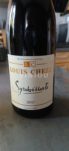 Alpes và các vùng Rhodanien Collines rhodaniennes Louis Cheze Syrahvissante 2017