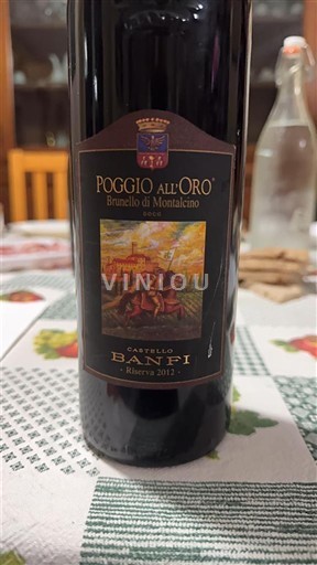 Toscana Brunello di Montalcino. Castello Banfi Poggio all'Oro Riserva 2012