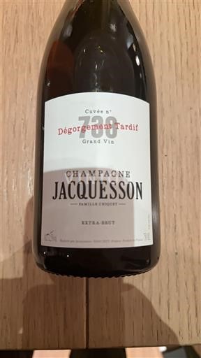 Samppanja Jacquesson Dégorgement Tardif 738 Ei vuosikertaa
