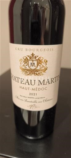 Bordeaux Haut-Médoc Château Martin 2021