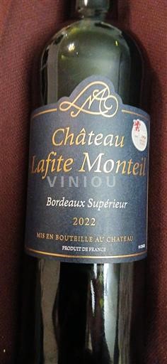 Bordeaux Bordeaux superiore Château Lafite Monteil 2022