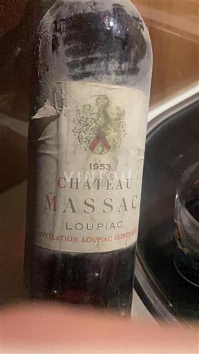 Bordeaux Loupiac Château Massac 1953