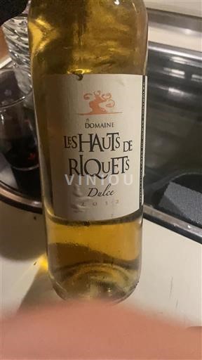 Lounais-Ranska Côtes-de-duras Domaine Les Hauts de Riquets Dulce 2012