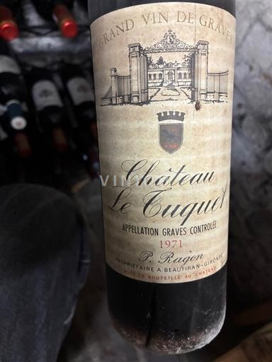 Bordeaux Graves Château Le Tuquet 1971