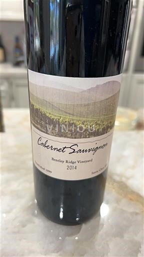Kalifornijske AVA Dolina Santa Ynez Bentley Ridge Vineyard Cabernet Sauvignon 2014