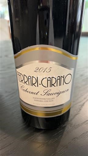 California AVAs Alexander Valley Ferrari-Carano 2015