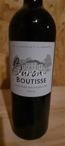 Bordeaux Saint-Émilion Grand Cru Grand Cru Château Boutisse Baron de Boutisse 2016