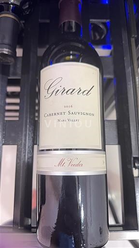 Kalifornialaiset AVA:t Napa Valley Girard Mt. Veeder 2016