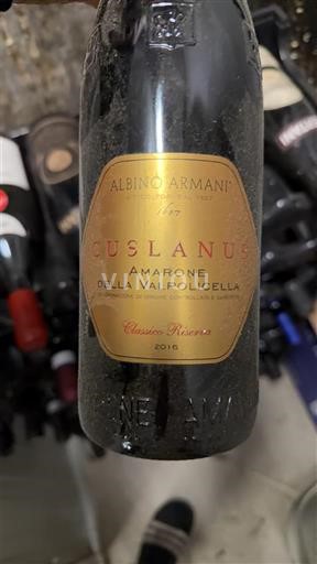 Vénétie Amarone della Valpolicella Albino Armani Cuslanus 2016
