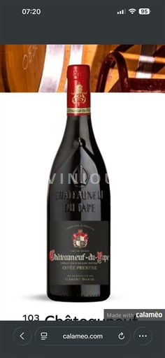 Valle del Ródano Châteauneuf-du-Pape. Château Barroux Prestige 2023