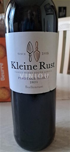 Obalna regija Stellenbosch Kleine Rust Pinotage Shiraz 2021