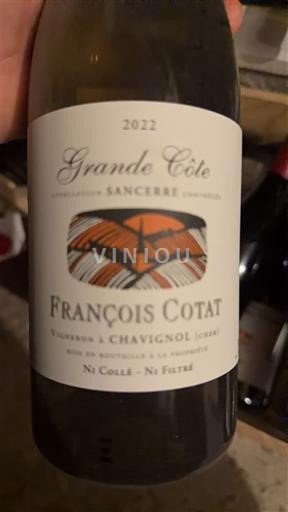 Vine Blanc sec Grande Côte François Cotat 2022 Frankrig Loire-dalen Sancerre AOC