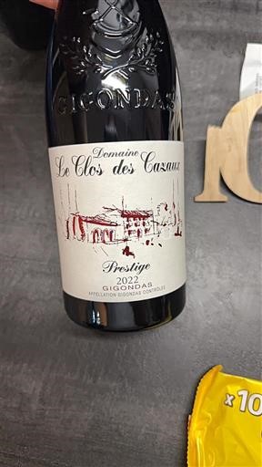 Rhône Valley Gigondas Domaine Le Clos des Cazaux Prestige 2022