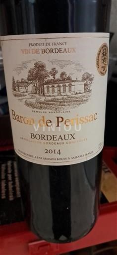 Burdeos Bordeaux Baron de Penissac 2014