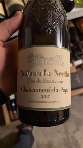 Vallée du Rhône Châteauneuf-du-pape Château La Nerthe Clos de Beauvenir 2017