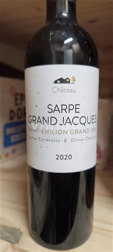 Bordeaux Saint-Émilion Grand Cru Château Sarpe Grand Jacques 2020