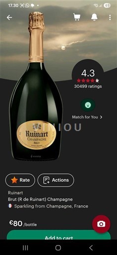 Champagne Șampanie Ruinart R de Ruinart Nemilésimat