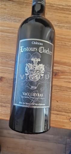 Rhône-dalen Vacqueyras Château Lestours Clocher 2018