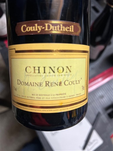 Loiren laakso Chinon Couly-Dutheil Domaine René Couly Ei vuosikertaa
