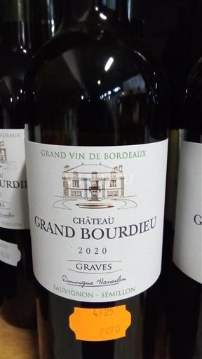 Bordeaux Graves Château Grand Bourdieu 2020