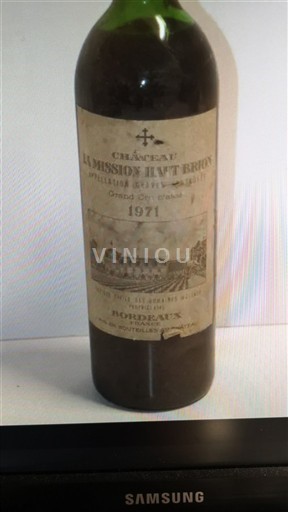Bordeaux Pessac-Léognan Grand Cru La Mission Haut-Brion 1971