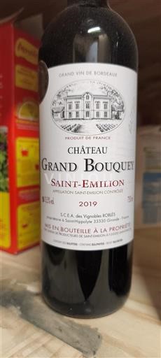 Bordeaux Saint-Émilion Château Grand Bouquet 2019
