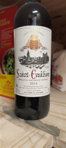 Bordeaux Saint-Émilion Grand Vin de Bordeaux 2014