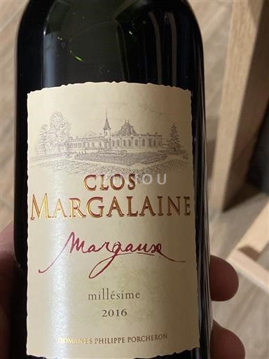 Bordeaux Margaux Clos Margalaine 2016