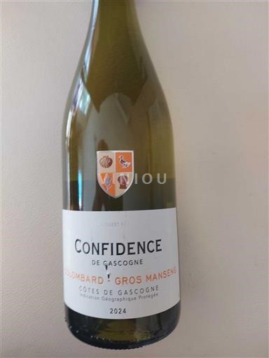 Zuidwest-Frankrijk Côtes de Gascogne Confidence de Gascogne Colombard Gros Manseng 2024