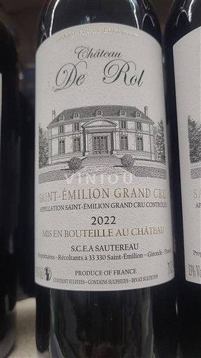 Bordeaux Saint-Émilion Grand Cru Grand Cru Château Rol 2022
