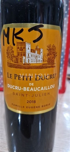 Bordeaux Saint-Julien Ducru-Beaucaillou Le Petit Ducru 2018