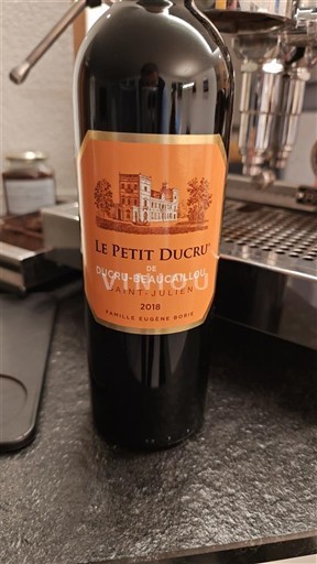 Bordéus Saint-Julien Ducru-Beaucaillou Le Petit Ducru 2018