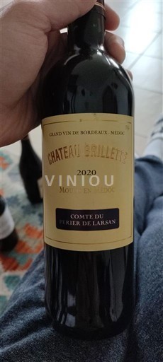 Bordeaux Moulis-en-Médoc Château Brillette Comte du Perrier de Larsan 2020