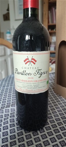 Bordéus Saint-Émilion Grand Cru Grand Cru Château Pavillon Figeac 2020