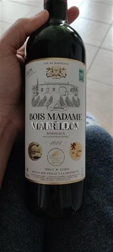Bordeaux Château Bois Madame Maurillon 2022