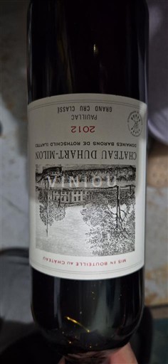 Bordeaux Pauillac Grand Cru Classé Château Hart-Milon 2012