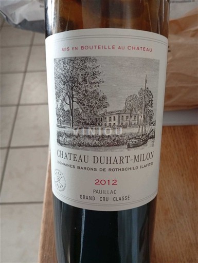 Bordeaux Pauillac Grand Cru Classé Château Hart-Milon 2012