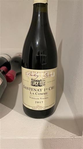 Burgundy Santenay Premier Cru Domaine Bachey-Legros La Comme Vieilles Vignes 2017